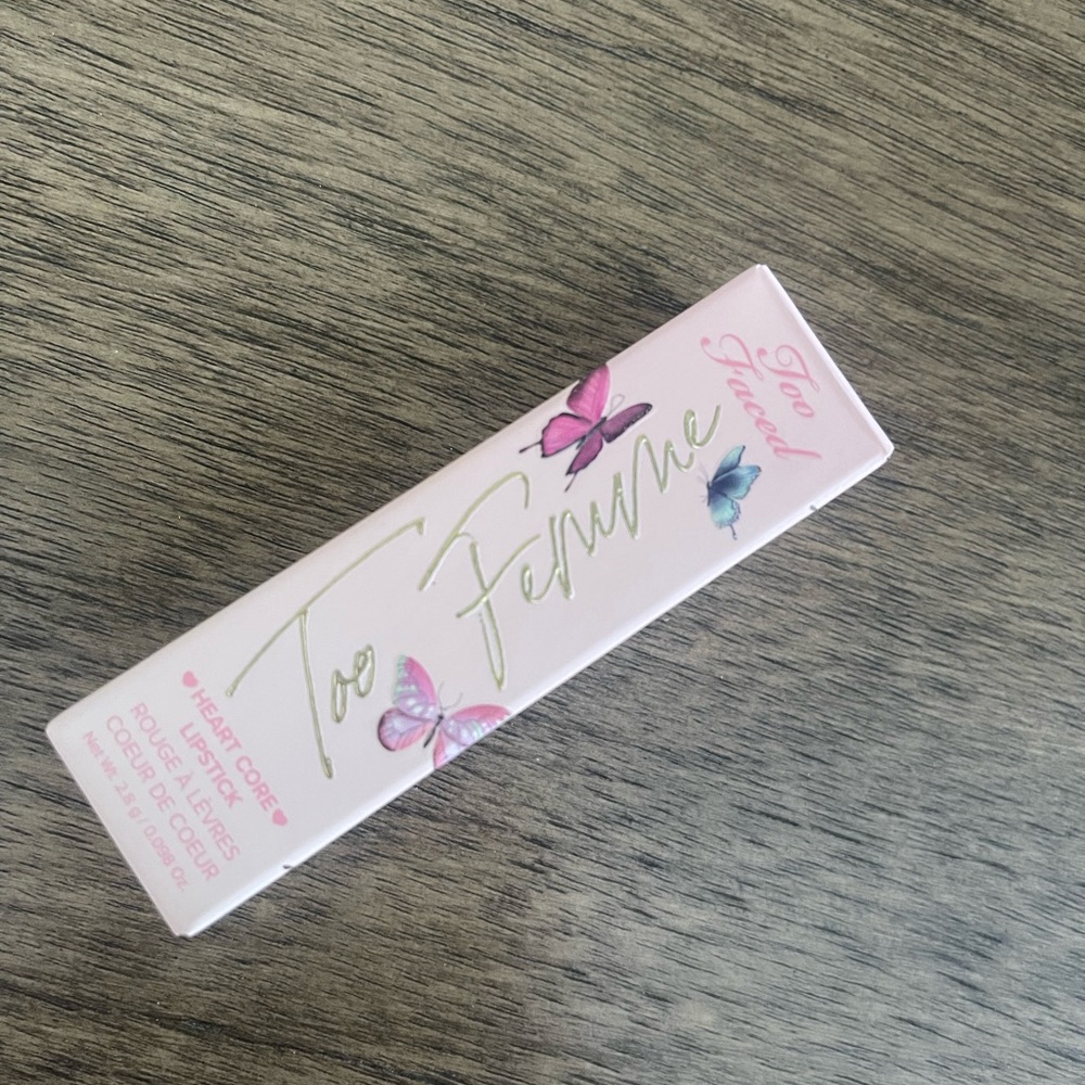 Too faces heart core lipstick. Shade “ crazy for you”